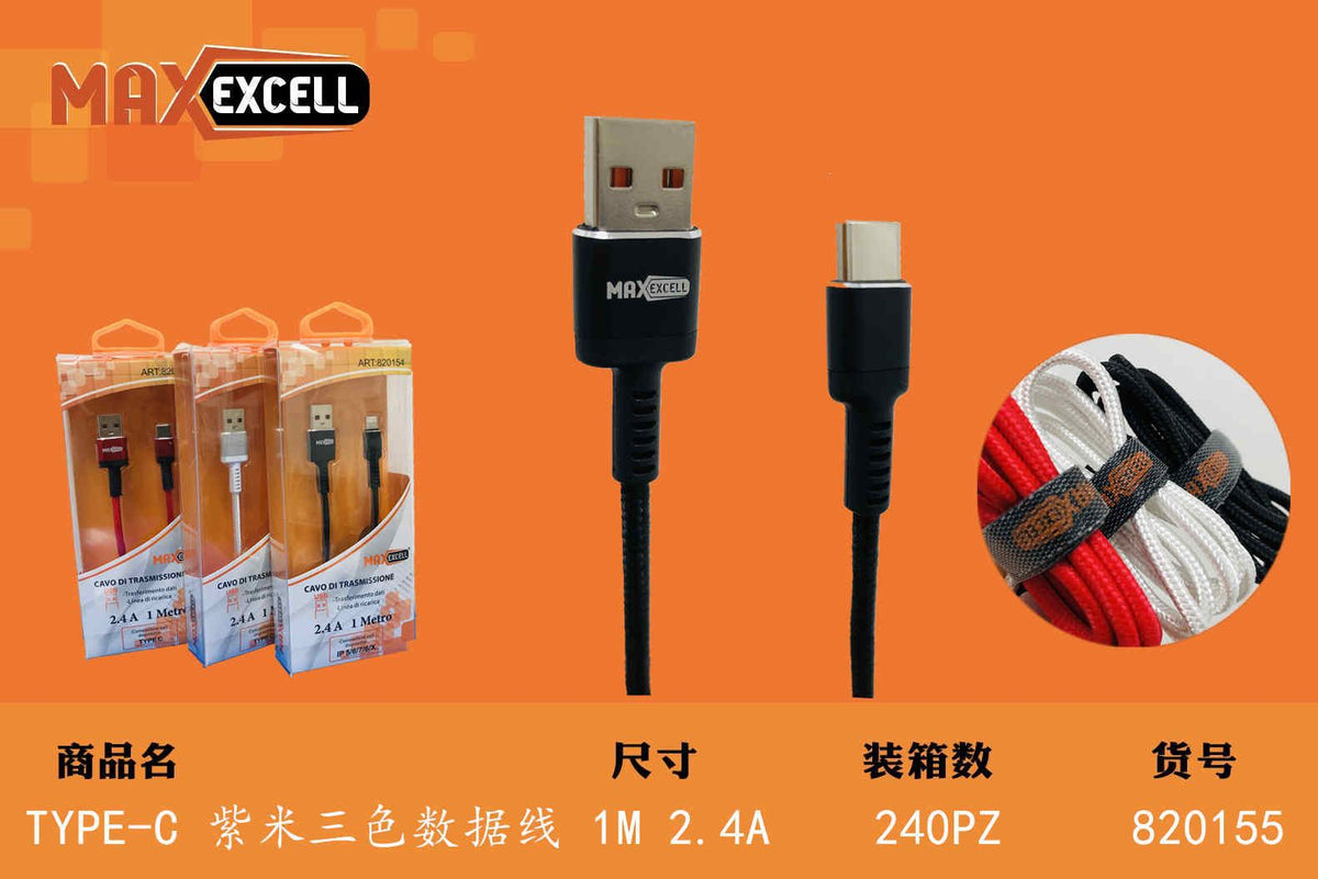 Cavo TYPE-C 1M 2.4A