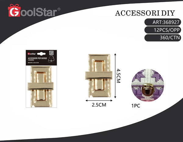 Chiusura rettangolare GoolStar 501 per borse, 1 pezzo