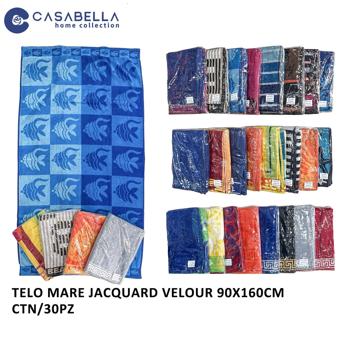 Telo Mare Jacquard Velour 90X160