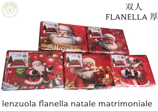 LENZUOLA FLANELLA MASTROBIANCO NATALE M.B