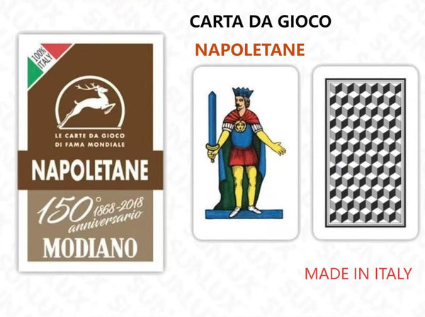 Carte da gioco napoletane Modiano, confezione marrone