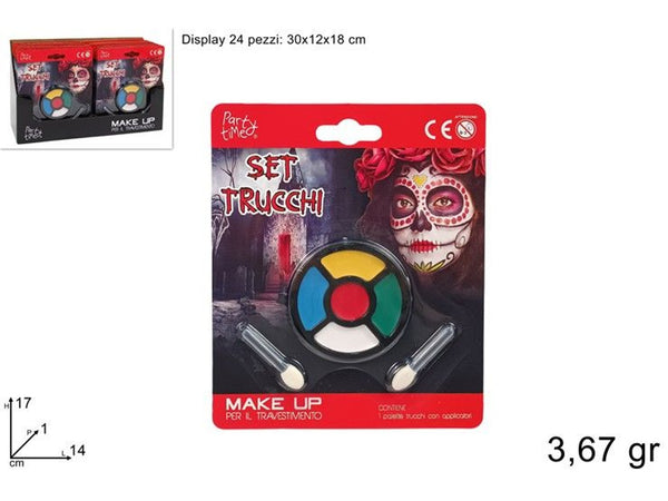 Set trucco Halloween a cinque colori con applicatori