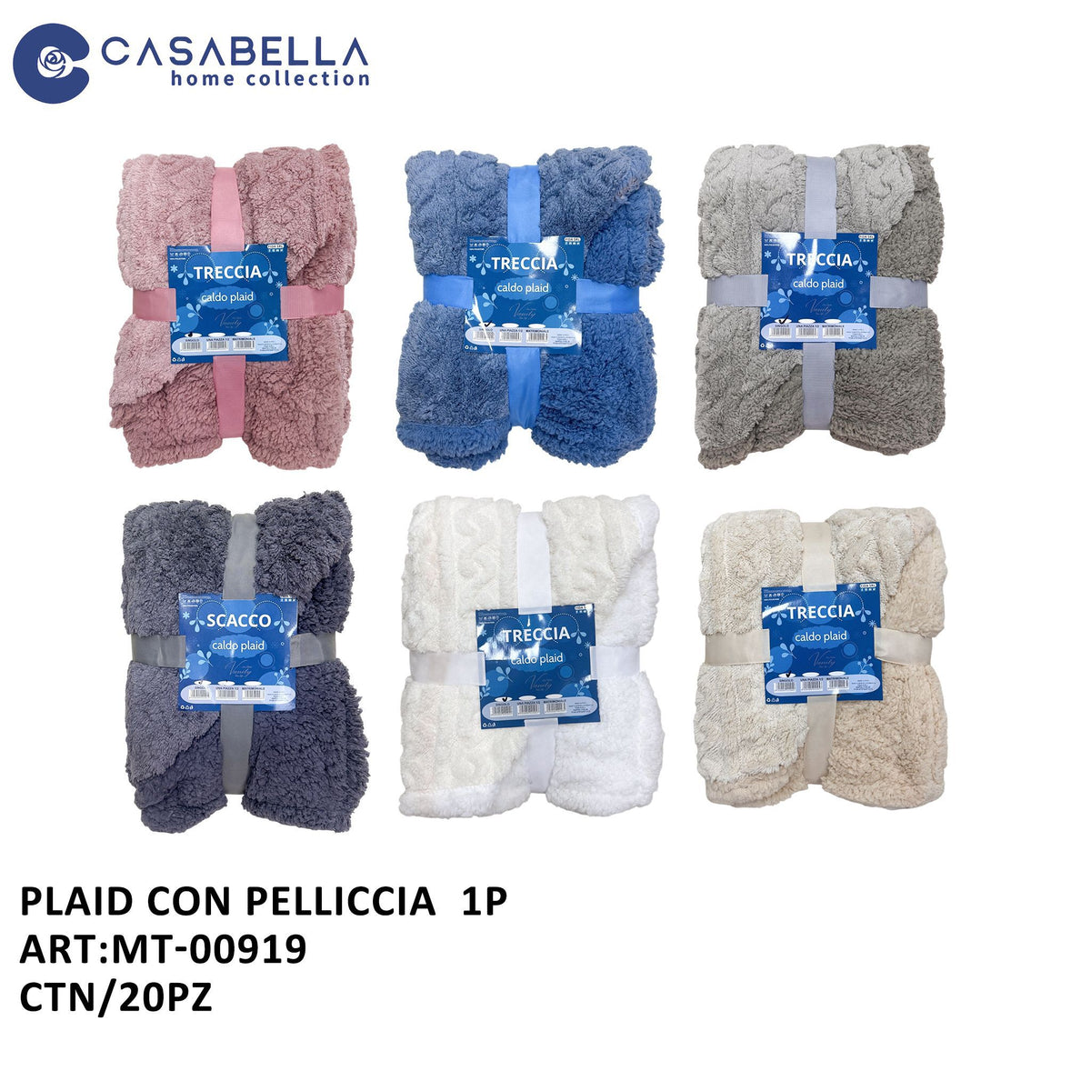 Plaid con Pelliccia Singolon