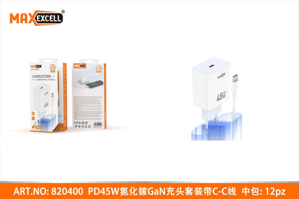 Caricatore PD con Cavo C-C 45W