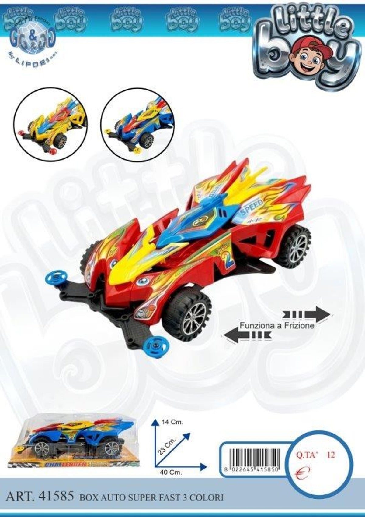 Pennarello o colore – BOX AUTO SUPER FAST 3 COLORI LIP41585