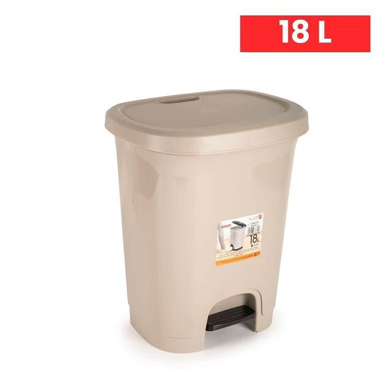 PATTUMIERA PEDALE 18LT PLASTICA 33X28X40.5CM