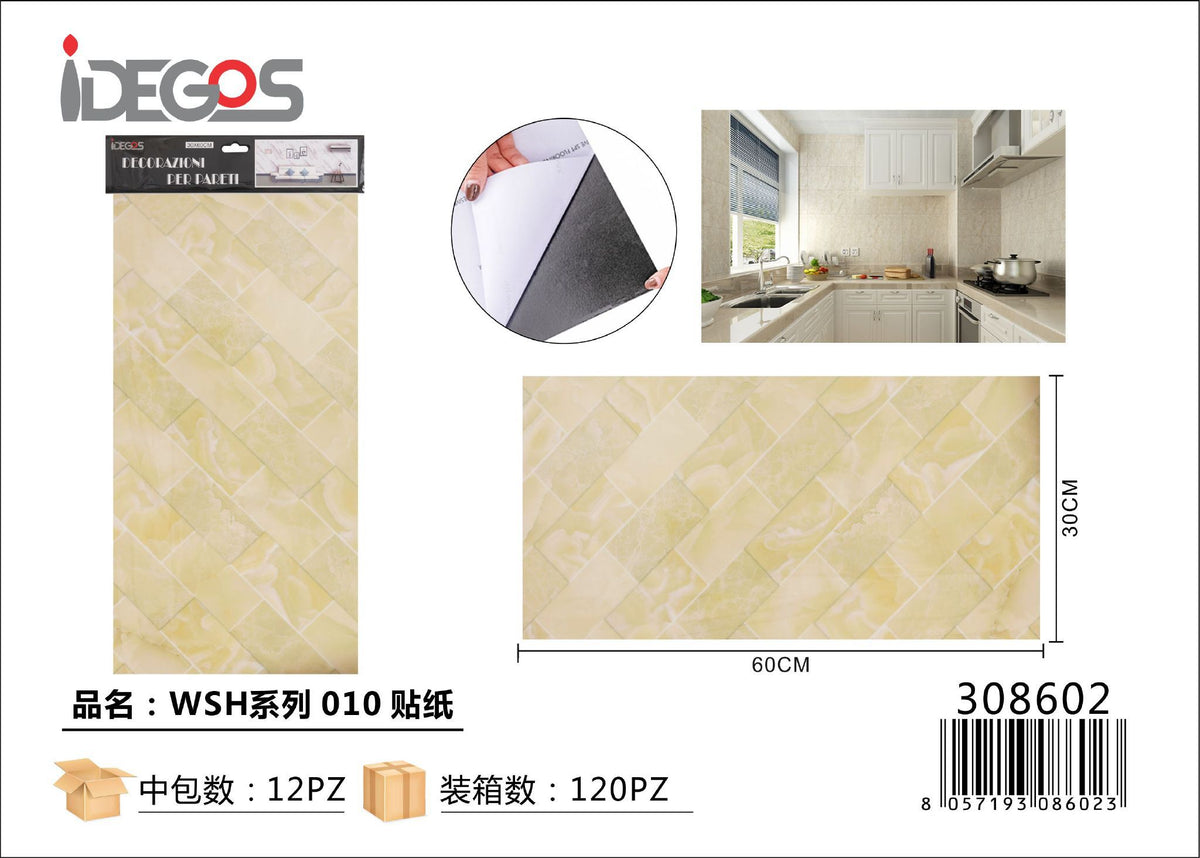 Adesivo decorativo WSH-010, beige