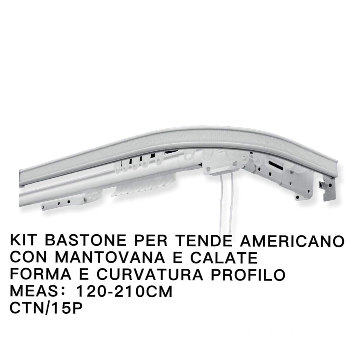 Kit Bastone per Tende Americano con Mantovana e Calate 120-210