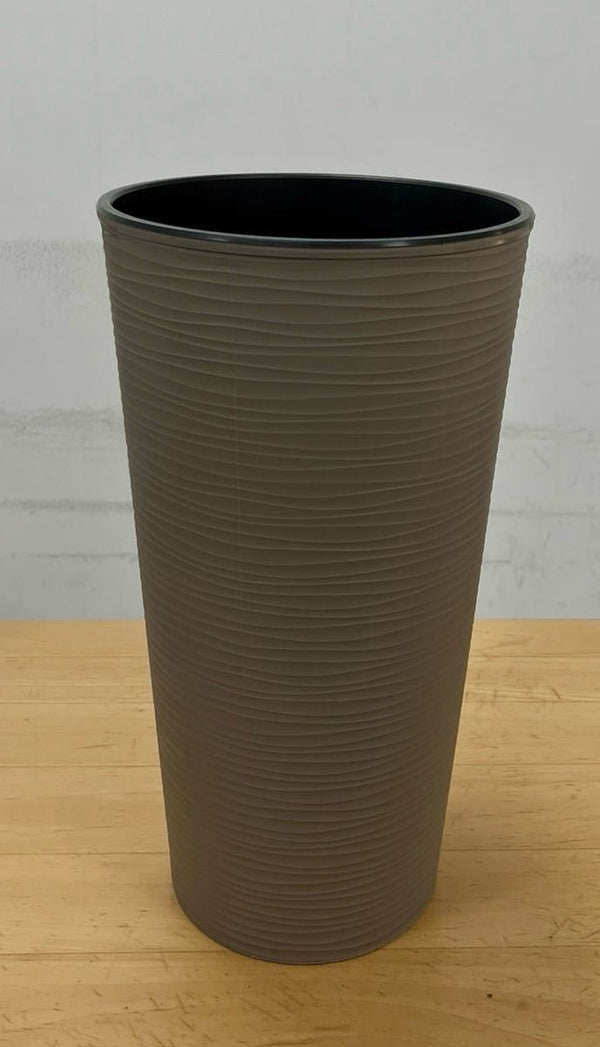 PLANA VASO BORA ALTO ROTONDO PLASTICA 30xh57cm MOCCA