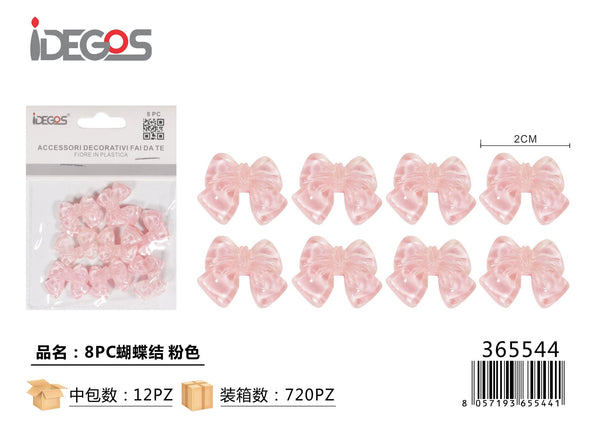 Set di 8 decorazioni Fiocco