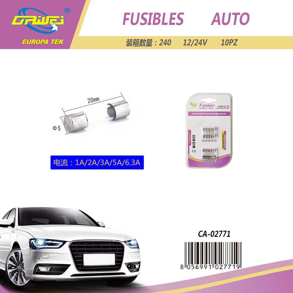 Fusibili per auto — 5 × 20 mm