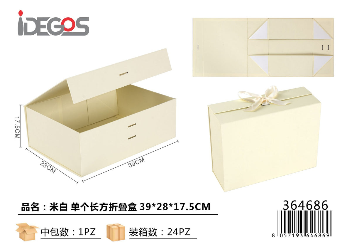 Scatola regalo pieghevole IDEGOS, 39 x 28 x 17,5 cm