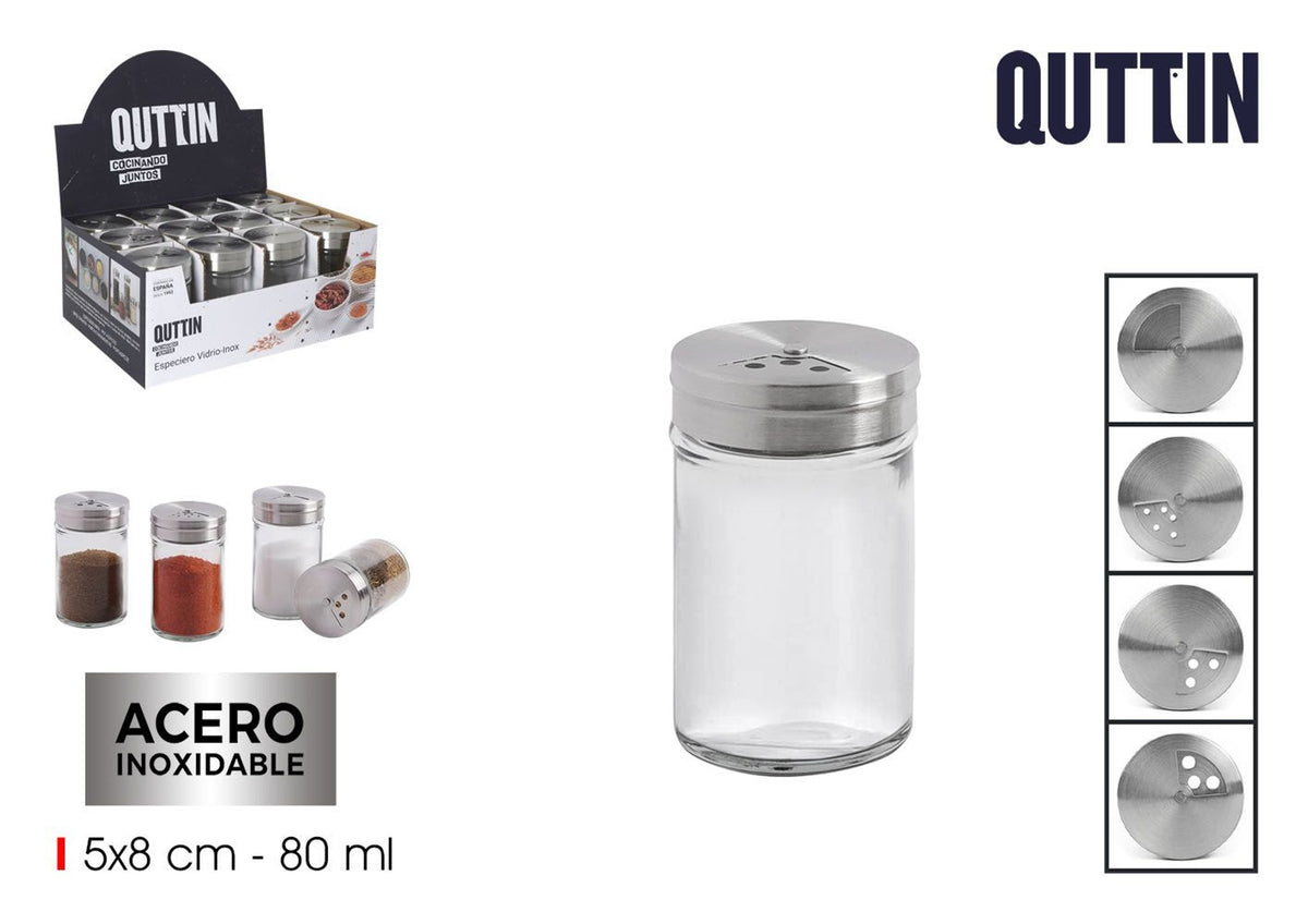 INDE PORTASPEZIE GLASS-INOX QUTTIN