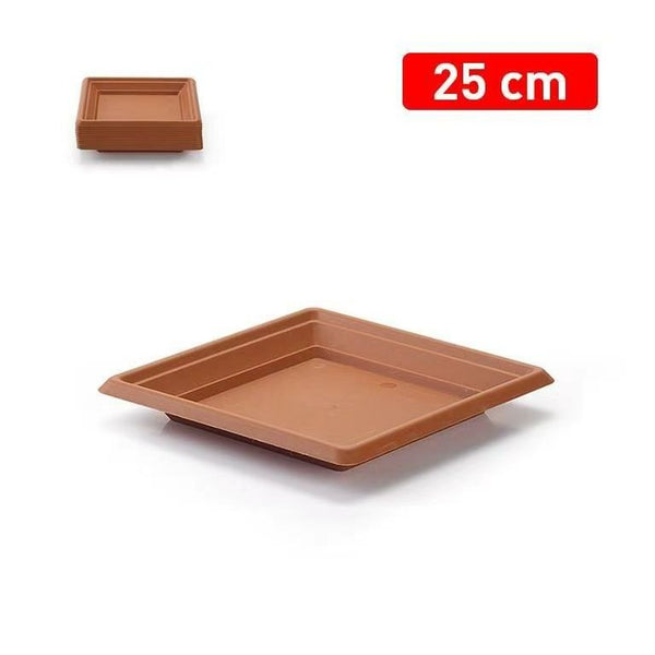SOTTOVASO QUADRATO PLASTICA 25CM 23X23X3CM