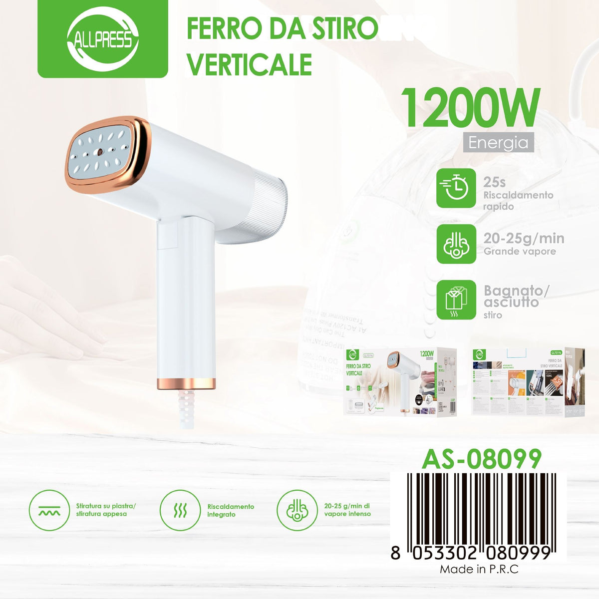 Stiratore per capi