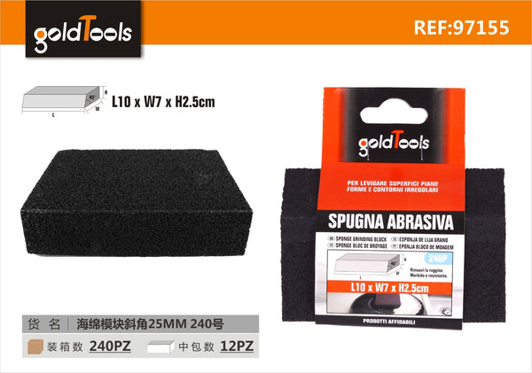 Spugna abrasiva, 25 mm, grana 240