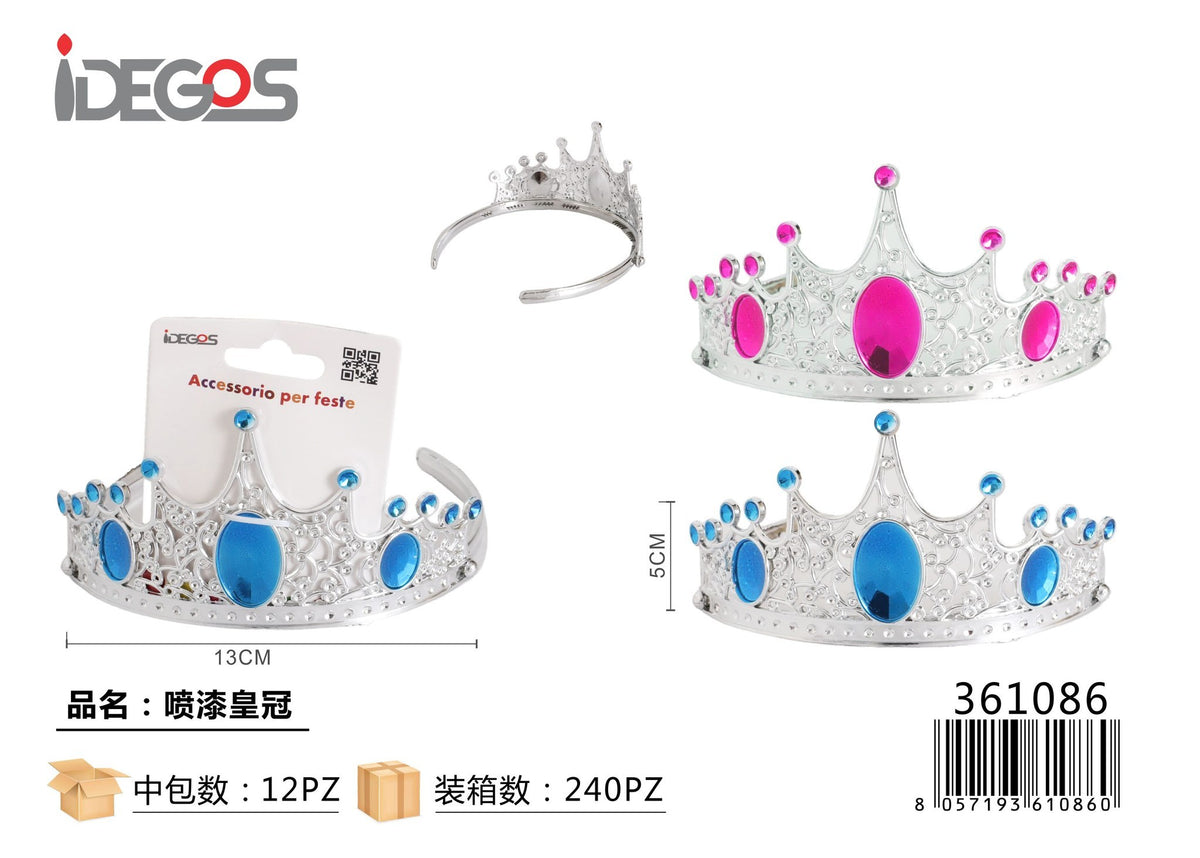 Cerchietto a corona argento
