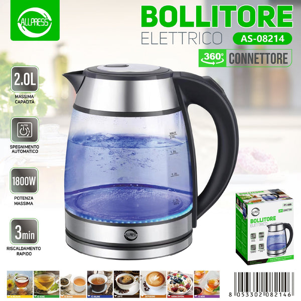 Bollitore in vetro