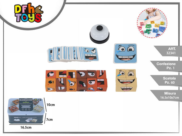 Gioco di cubi con espressioni e campanello