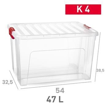 SCATOLA MULTIUSO KLIP N4 K5 PLASTICA 38.5X54X32.5CM
