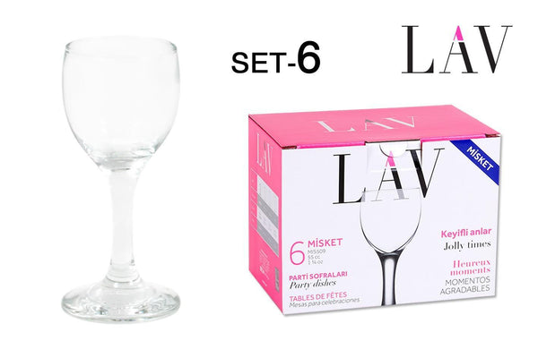 6 BICCHIERI LIQUORE 55CC