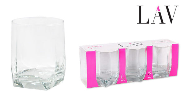 SET 3 BICCHIERI VETRO 320CC ACQUA