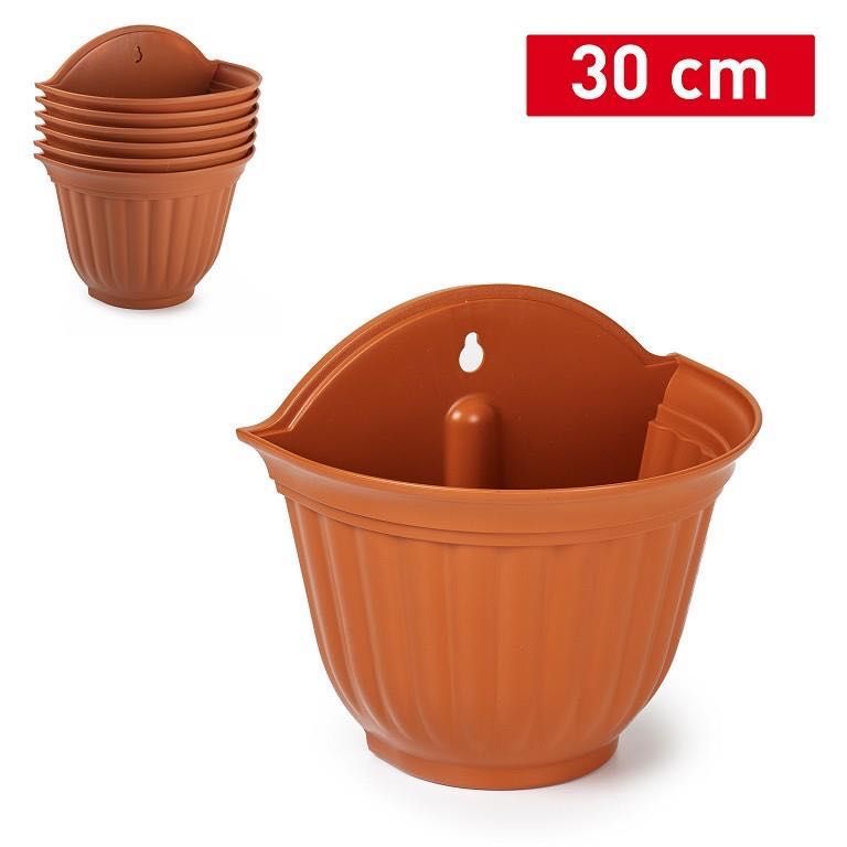 VASO DA PARETE 30VM TERRACOTTA 19X29.5X27CM