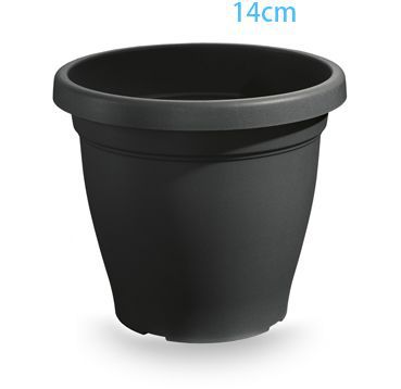VECA VASO VERONA 14CM ANTRACITE