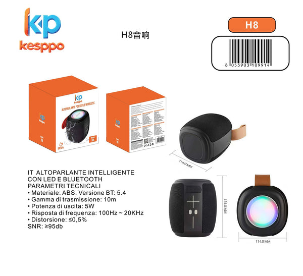 Altoparlante Bluetooth portatile H8