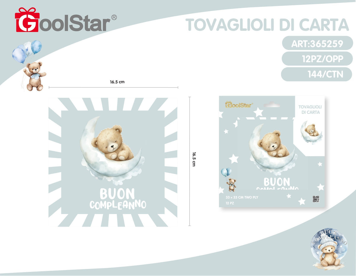Tovaglioli di carta 12 pezzi