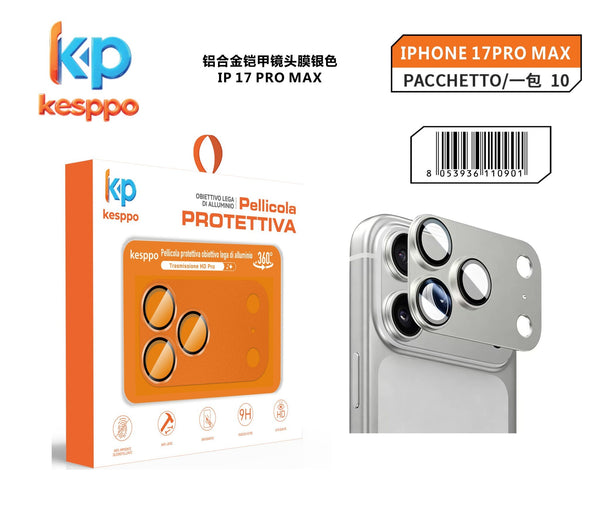 Protezione fotocamera per iPhone 17 PRO MAX – argento