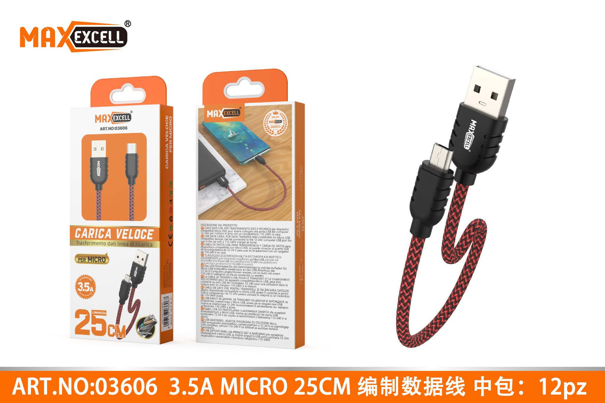 Cavo Micro 25CM 2.4A