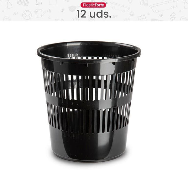 PATTUMIERA TONDO 27.5X27.5X28CM NERO
