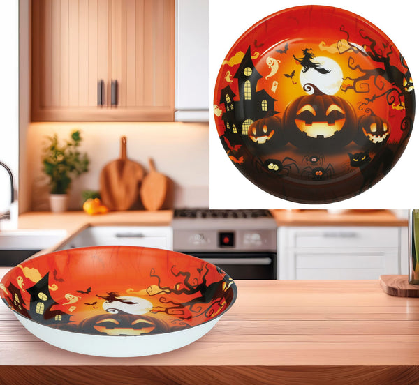 Ciotola Halloween con zucche, diametro 32 cm