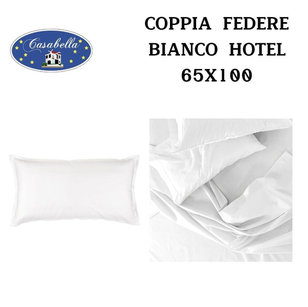 Coppia Federe Bianco Hotel 65X100