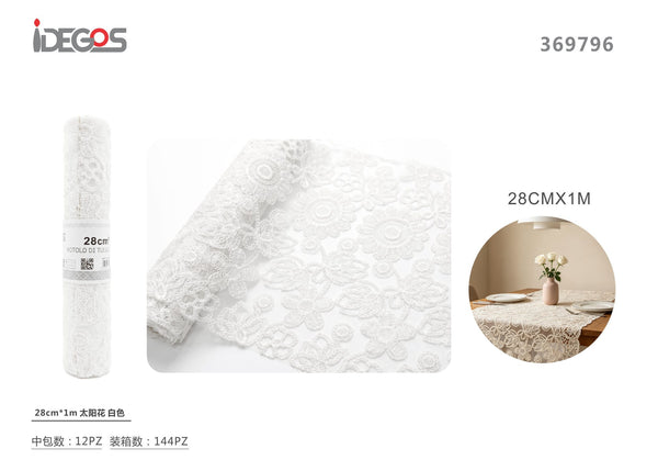 Pizzo decorativo a girasoli