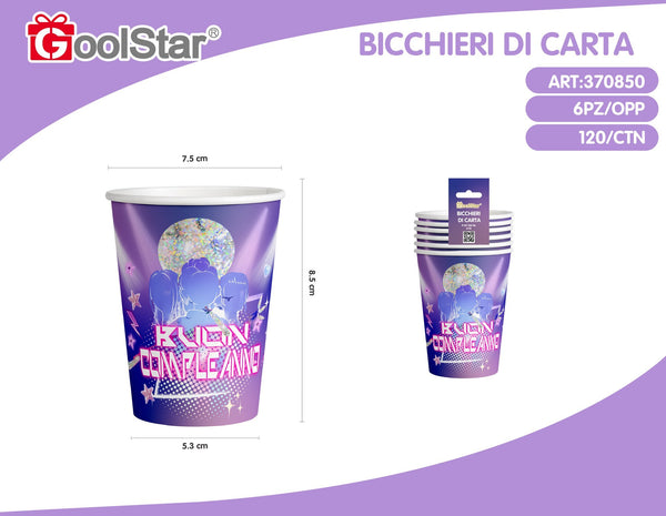 Bicchiere di carta buon compleanno