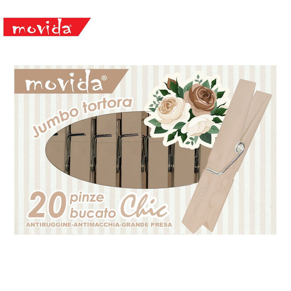 I CASAMICI MOVIDA MOLLETTE BUCATO 20PZ PLASTICA TORTOLA