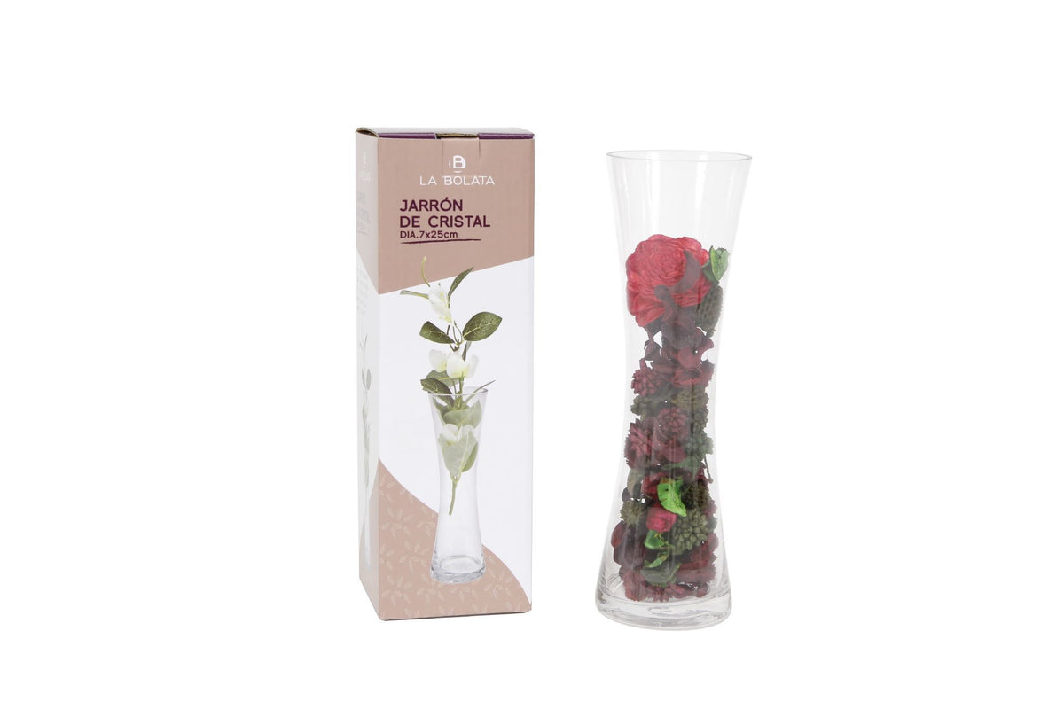 LA BOLATA VASO VETRO 7XH25CM