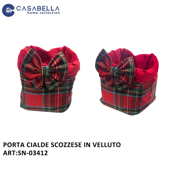 Porta Cialde Scozzese in Velluto