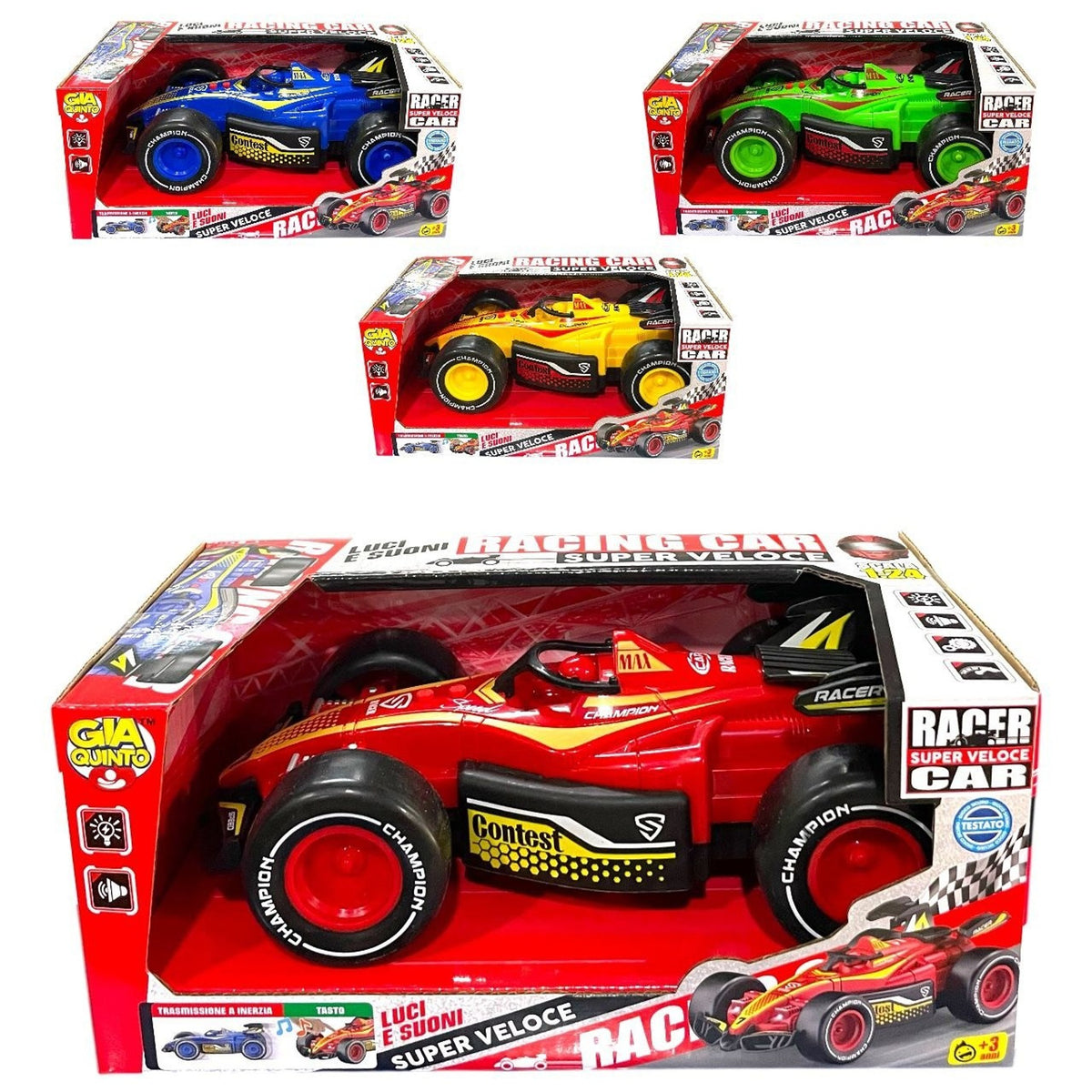 Occhialini o maschera da nuoto – AUTO DA CORSA LUCI E SUONI GV8174