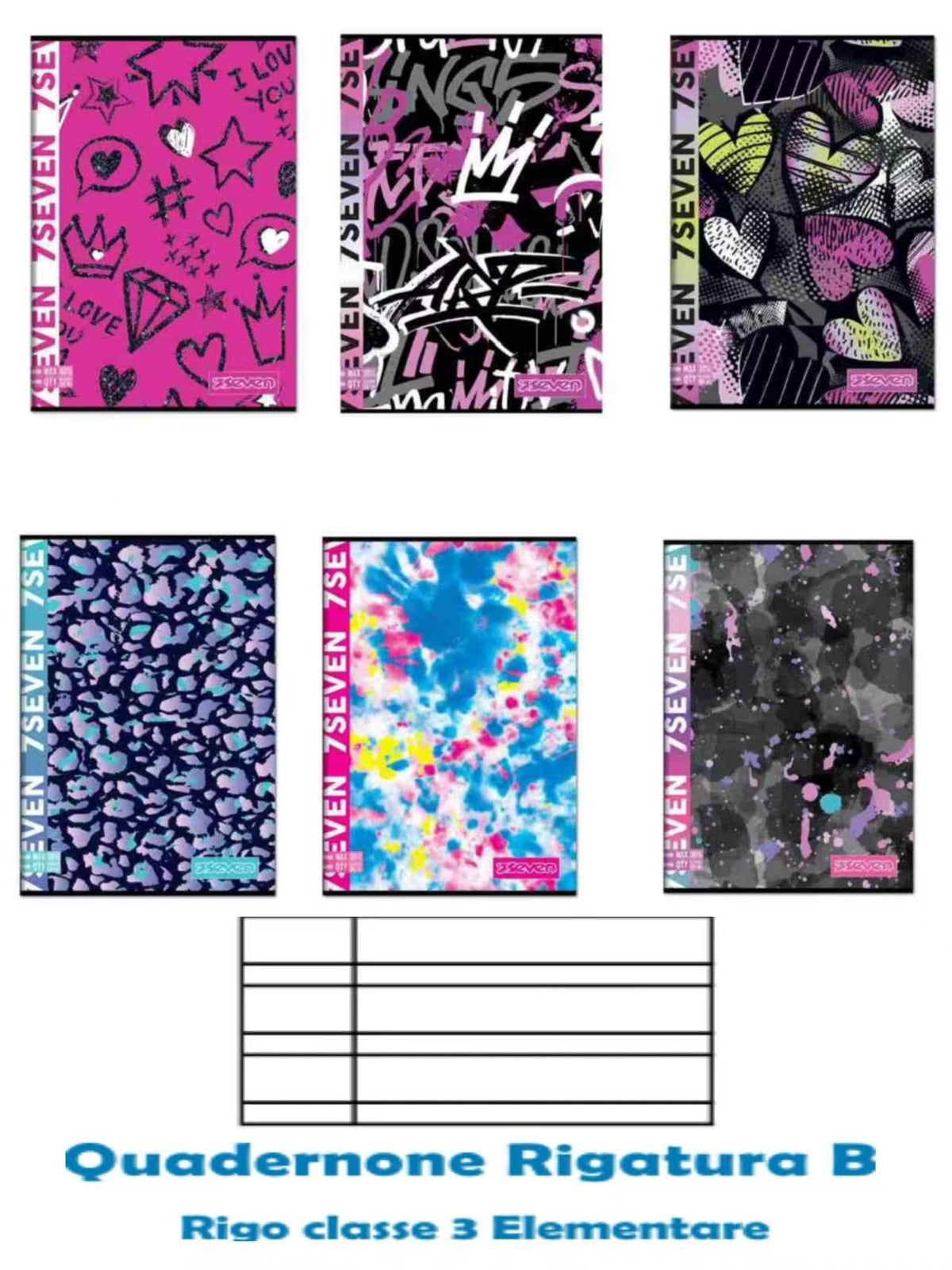 Quaderno o blocco – QUAD A4 MAXI SEVEN 500102323B