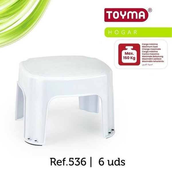 SGABELLO MULTIUSO PLASTICA 35.5X32X25CM BIANCO