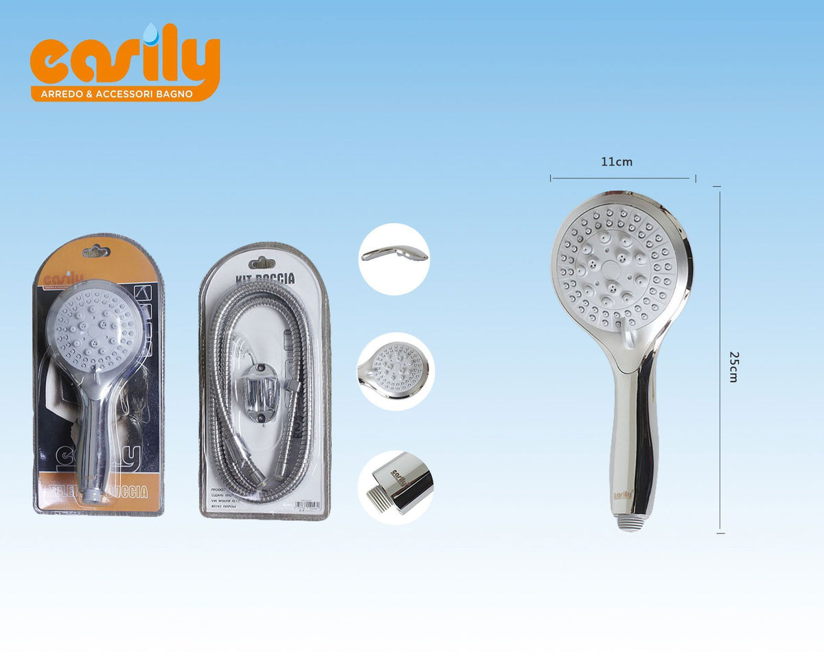Kit doccetta con piastra a goccia e manico sagomato
