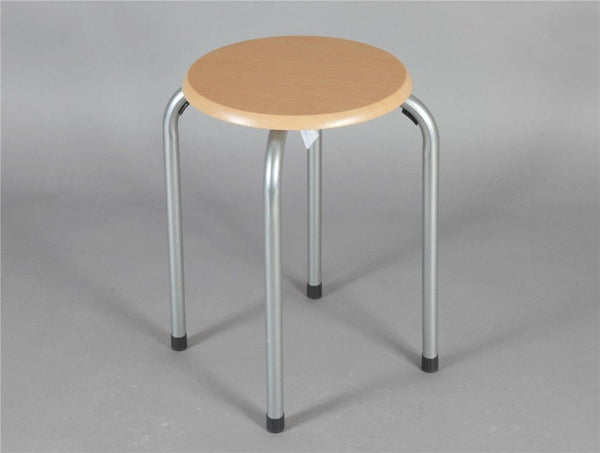 SGABELLO METALLO BASE LEGNO