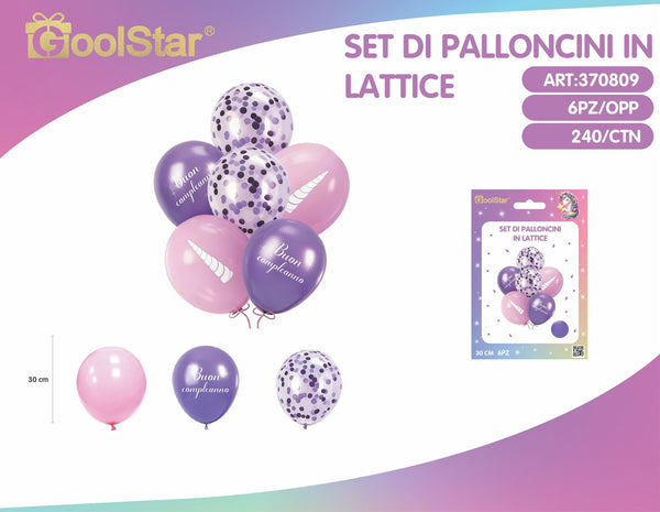 Set palloncini in lattice unicorno