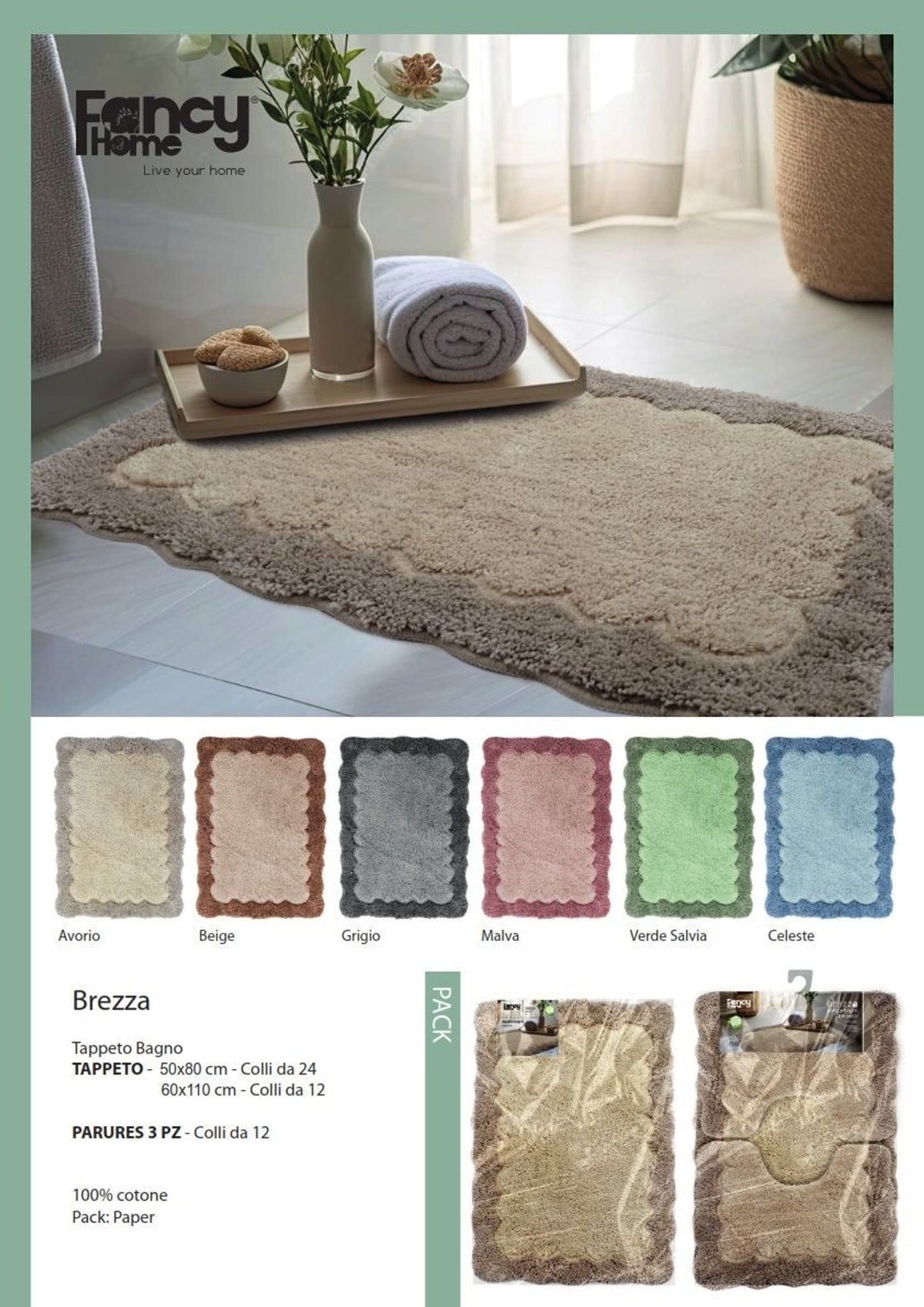 Tappeto Bagno Brezza 50X80