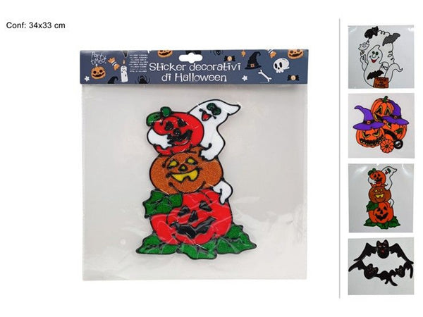 Sticker decorativi Halloween per vetri 23 cm