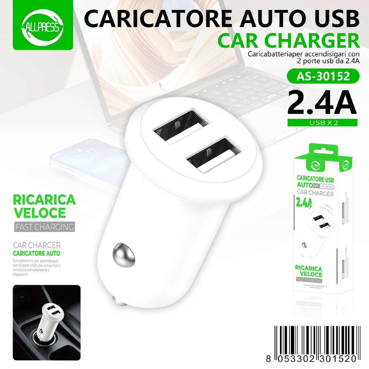 Caricabatterie da auto