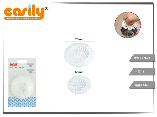 Set di quattro filtri per lavello da 60 e 70 mm